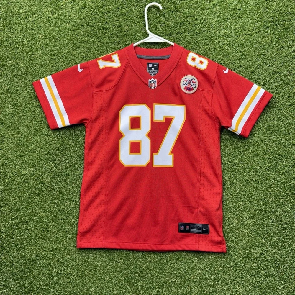 Nike Kansas City Chiefs Jersey Youth Boys Medium Travis Kelce NFL On Field #87